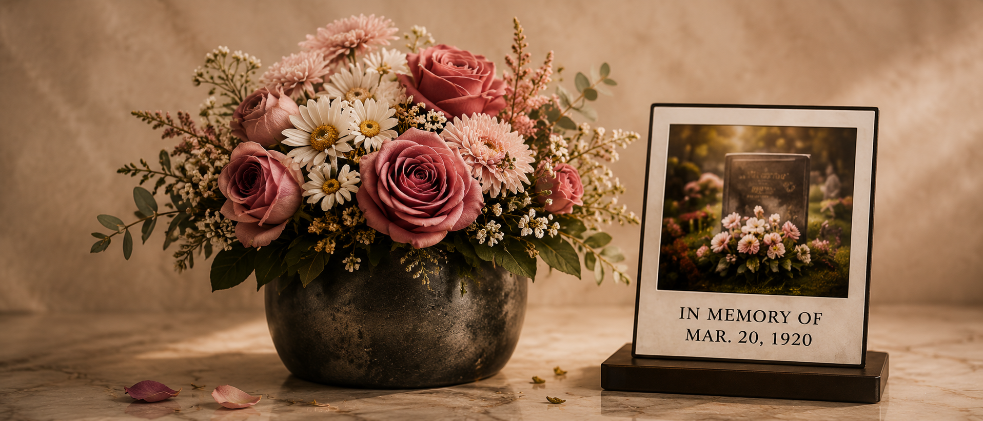 A lovingly cared-for grave
